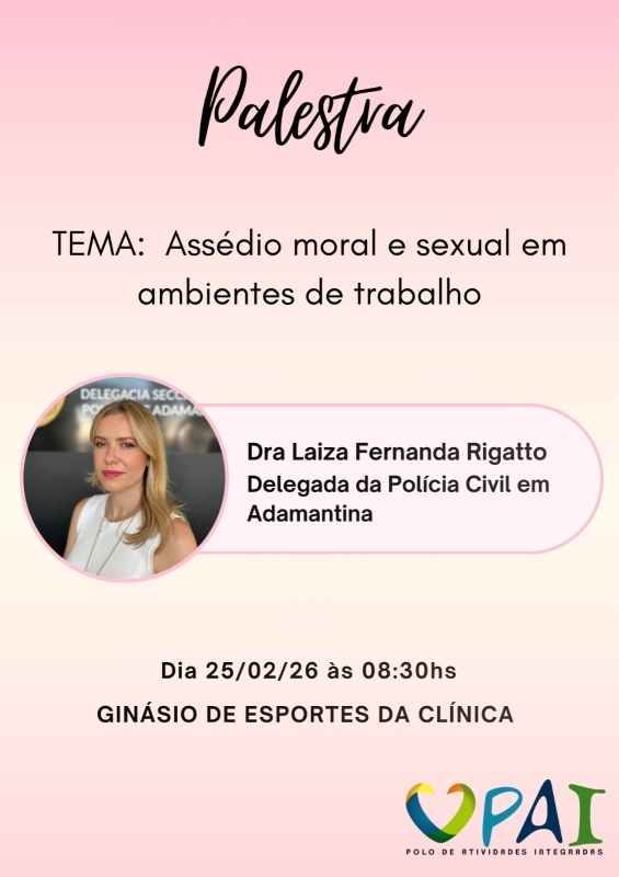 Galeria palestra-assedio-moral-e-sexual-em-ambientes-de-trabalho-com-a-dra-laiza